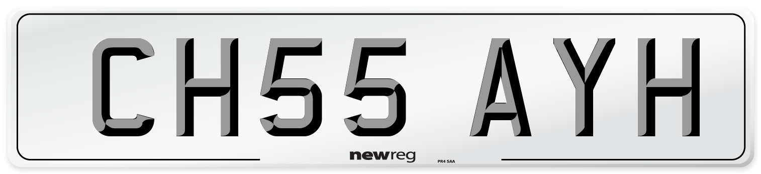 CH55 AYH Number Plate from New Reg